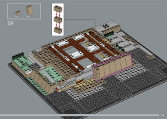 LEGO 21060 instructions page 55 – build guide