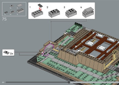 LEGO 21060 instructions page 66 – build guide