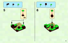LEGO 21102 instructions page 9 – build guide
