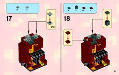 LEGO 21106 instructions page 21 – build guide