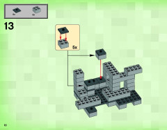 LEGO 21113 instructions page 10 – build guide