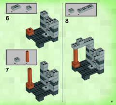 LEGO 21116 instructions page 57 – build guide