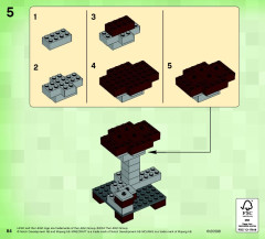 LEGO 21116 instructions page 84 – build guide