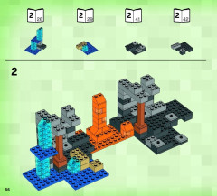 LEGO 21116 instructions page 56 – build guide
