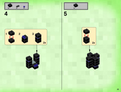 LEGO 21117 instructions page 43 – build guide