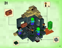 LEGO 21119 instructions page 47 – build guide