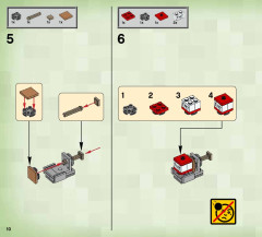 LEGO 21121 instructions page 10 – build guide