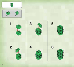 LEGO 21121 instructions page 8 – build guide