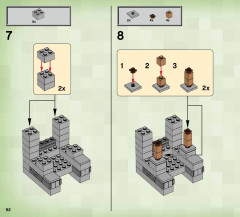 LEGO 21121 instructions page 92 – build guide