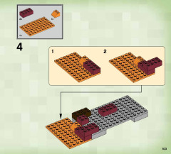 LEGO 21122 instructions page 103 – build guide
