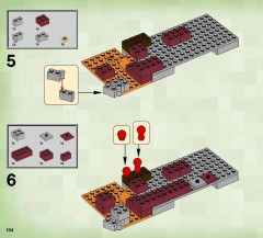 LEGO 21122 instructions page 104 – build guide