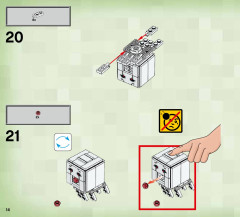 LEGO 21122 instructions page 14 – build guide