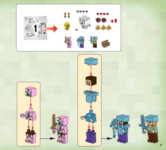 LEGO 21122 instructions page 3 – build guide