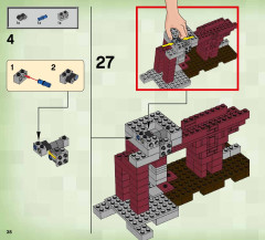 LEGO 21122 instructions page 38 – build guide