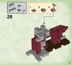 LEGO 21122 instructions page 39 – build guide