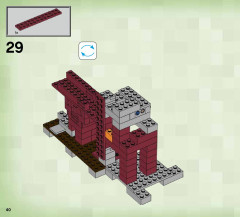 LEGO 21122 instructions page 40 – build guide