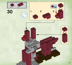 LEGO 21122 instructions page 41 – build guide