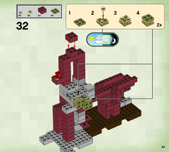 LEGO 21122 instructions page 43 – build guide