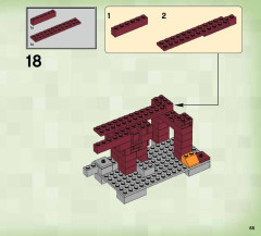 LEGO 21122 instructions page 65 – build guide