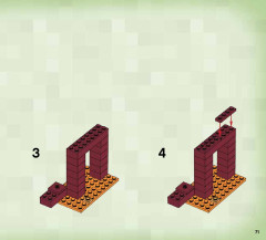 LEGO 21122 instructions page 71 – build guide