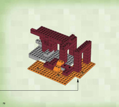 LEGO 21122 instructions page 72 – build guide