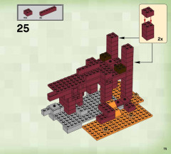 LEGO 21122 instructions page 75 – build guide