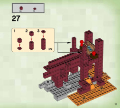 LEGO 21122 instructions page 77 – build guide