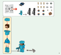 LEGO 21124 instructions page 3 – build guide