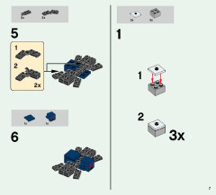 LEGO 21124 instructions page 7 – build guide