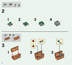 LEGO 21124 instructions page 8 – build guide
