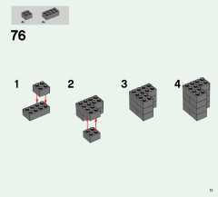 LEGO 21124 instructions page 11 – build guide