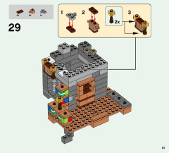 LEGO 21124 instructions page 61 – build guide