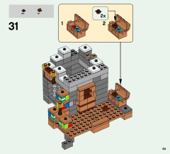 LEGO 21124 instructions page 63 – build guide