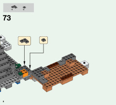 LEGO 21124 instructions page 8 – build guide