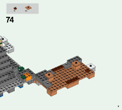 LEGO 21124 instructions page 9 – build guide