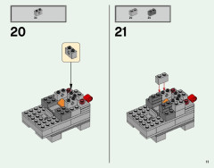 LEGO 21126 instructions page 11 – build guide