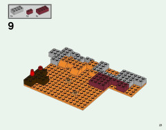 LEGO 21126 instructions page 21 – build guide