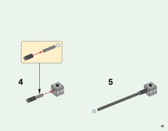 LEGO 21126 instructions page 45 – build guide