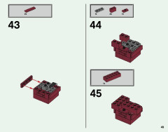 LEGO 21126 instructions page 49 – build guide