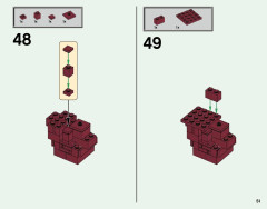 LEGO 21126 instructions page 51 – build guide