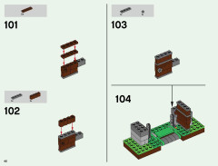 LEGO 21127 instructions page 40 – build guide