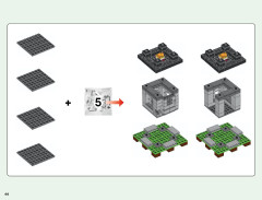 LEGO 21127 instructions page 44 – build guide