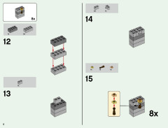 LEGO 21127 instructions page 8 – build guide