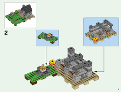 LEGO 21127 instructions page 9 – build guide