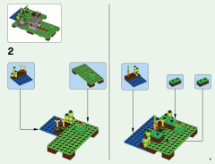 LEGO 21127 instructions page 9 – build guide
