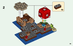 LEGO 21129 instructions page 65 – build guide
