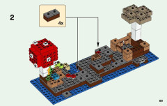 LEGO 21129 instructions page 69 – build guide