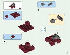 LEGO 21130 instructions page 45 – build guide