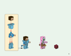 LEGO 21130 instructions page 5 – build guide