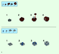 LEGO 21131 instructions page 8 – build guide